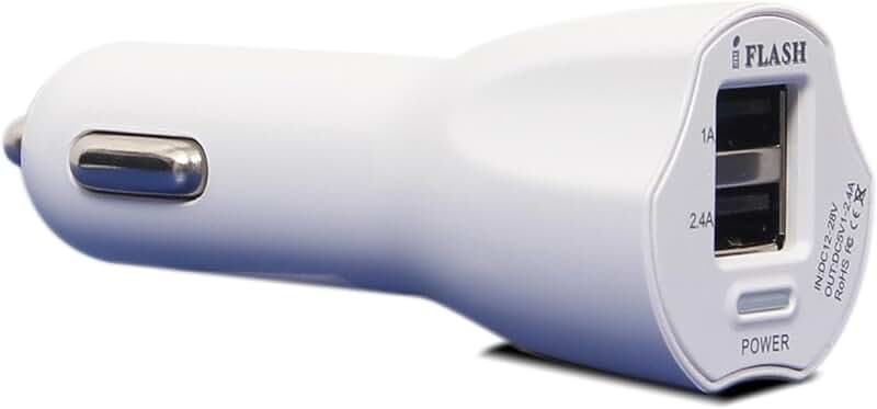 Dual Port USB Car Charger for Smartphones