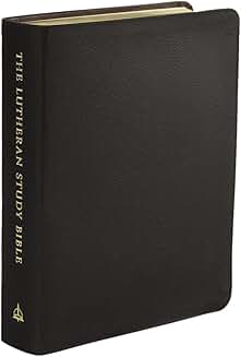 Lutheran Study Bible in Large Print, Black Leather