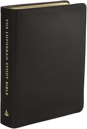 Lutheran Study Bible in Large Print, Black Leather