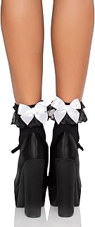 Women's Ruffle Satin Bow Anklet Socks