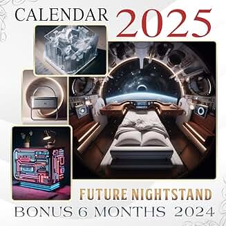Nightstand Calendar 2025 with Holidays and Notes