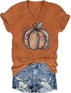 Women's V-Neck Short Sleeve Casual Graphic T-Shirt