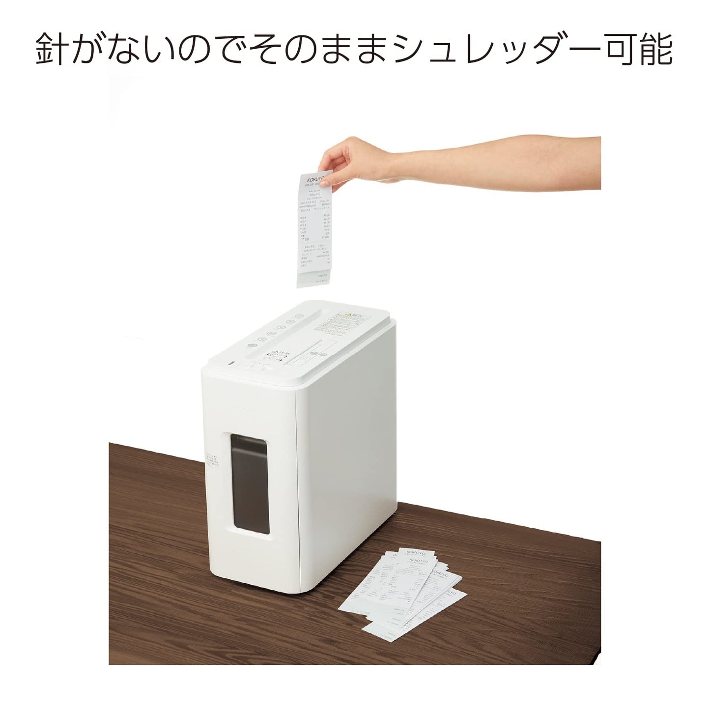 Portable stapleless stapler for up to 5 sheets