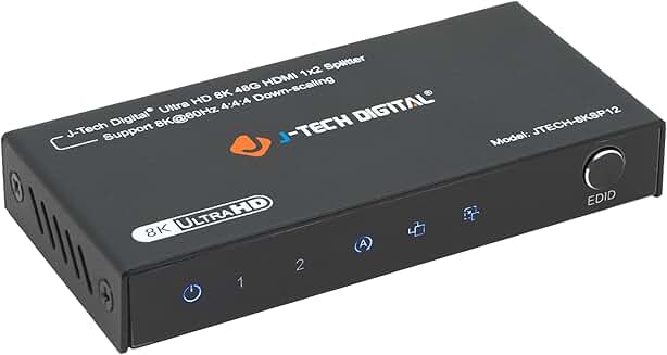 HDMI Splitter 1 In 2 Out 4K/8K 120Hz/60Hz