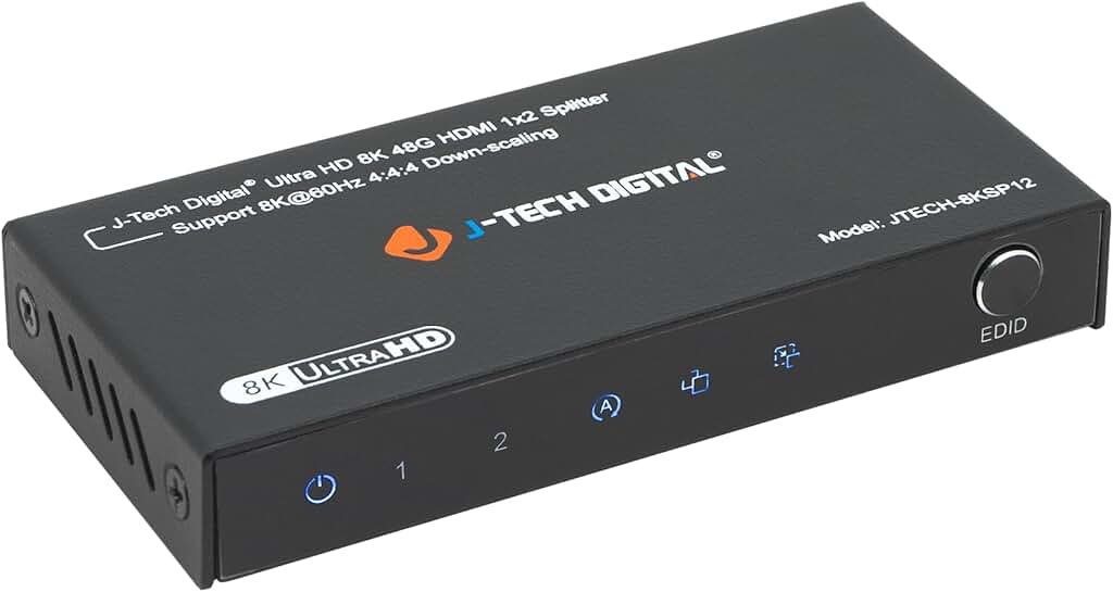 HDMI Splitter 1 In 2 Out 4K/8K 120Hz/60Hz