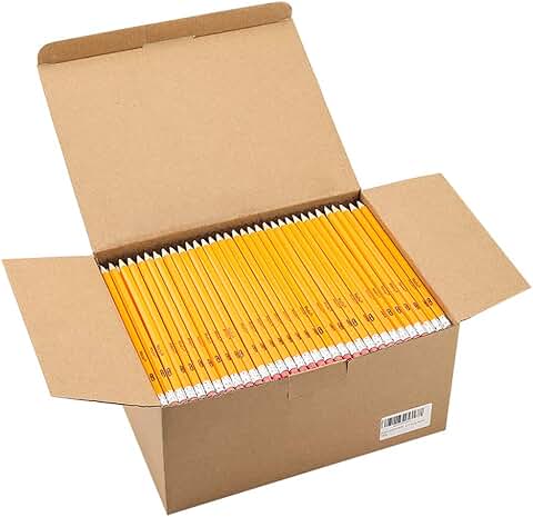 Yellow pre-sharpened wood pencils, 576-pack
