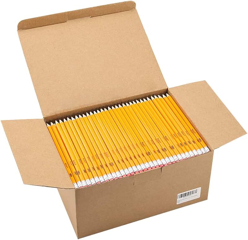 Yellow pre-sharpened wood pencils, 576-pack