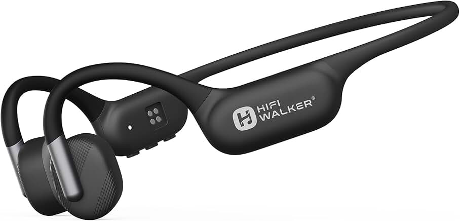 Open-Ear Bone Conduction Headphones with 32GB MP3, Bluetooth 6.0, Waterproof, 15H Play