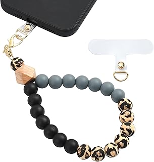 Silicone Beaded Phone Wrist Strap for Cases and Keys