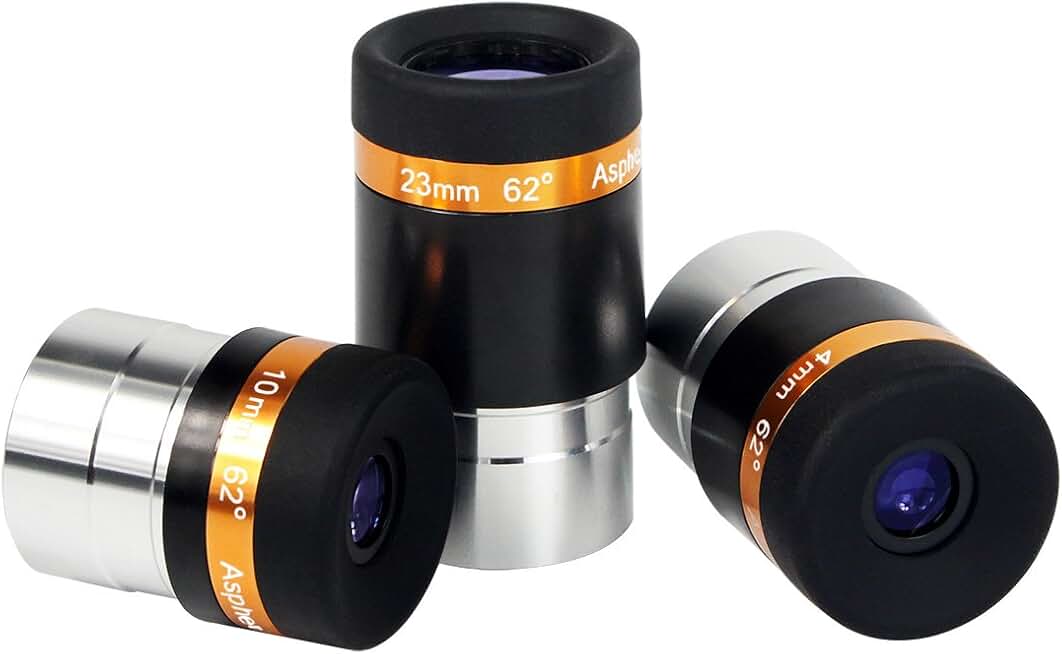Wide Angle Telescope Eyepiece Kit with Fully Coated Lenses