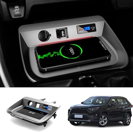 Wireless Car Charger Mount with Fast Charging and USB Ports