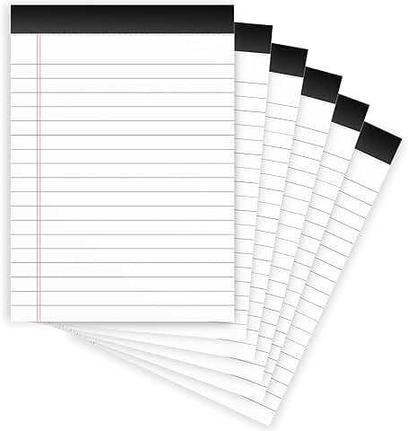 Six packs of 4x6 college-ruled legal note pads