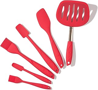 6-Piece Silicone Utensil Set for Nonstick Cookware