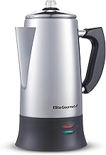 12-Cup Electric Coffee Percolator with Keep Warm and Clear Brew
