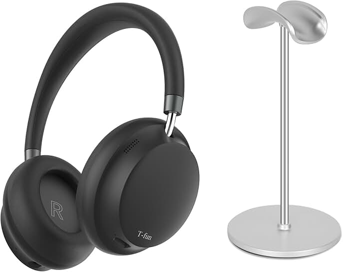 Wireless Noise Cancelling Over-Ear Headphones with Stand