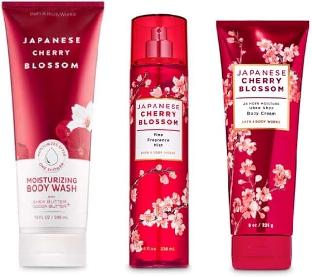 Japanese Cherry Blossom 3-Piece Body Gift Set