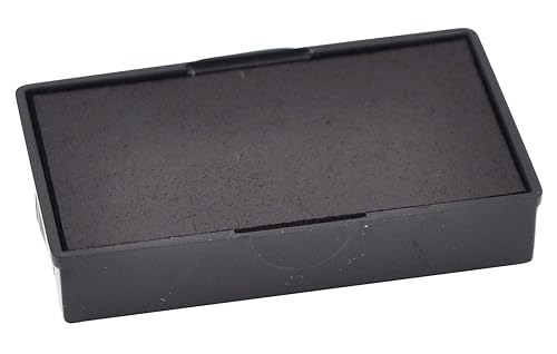 Black ink replacement pad for self-inking stamp