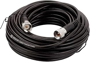 50 ft Coaxial Cable, 2 Pack, UHF Connectors