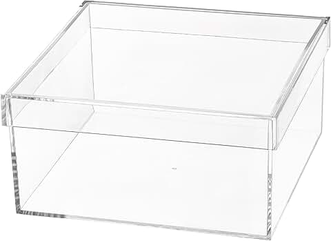 Rectangle Clear Acrylic Storage Box with Lid