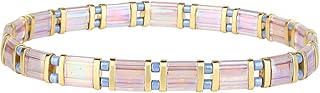 Colorful Beaded Stretch Bracelet for Women