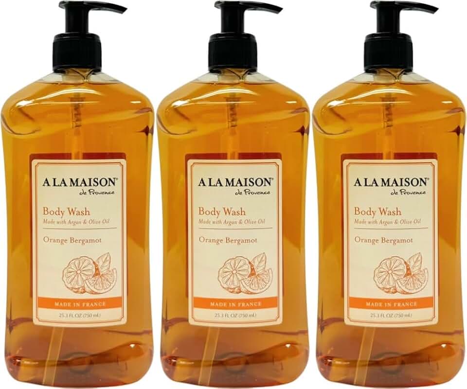 Orange Bergamot Body Wash, 25.36 Fl Oz, 3 Pack