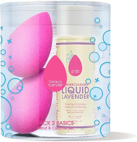 Back to Basics 3-Piece Makeup Sponge and Cleanser Set