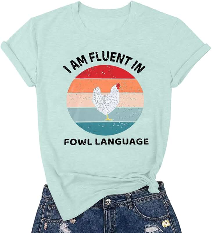 Funny Chicken Mom Shirt for Women