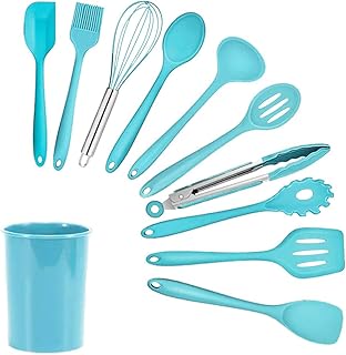 11-Piece Food-Grade Silicone Cookware Utensil Set