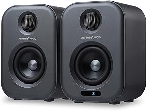 80W 2.0 Channel Active Bookshelf Speakers with Bluetooth and Remote