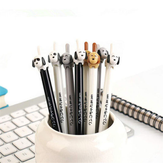 12 Pack Cute Dog Gel Pens with Black Ink