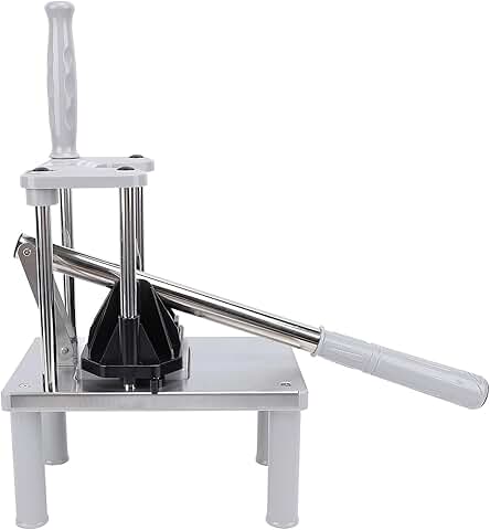 French Fry Cutter with Stainless Steel Blades and Ergonomic Handle