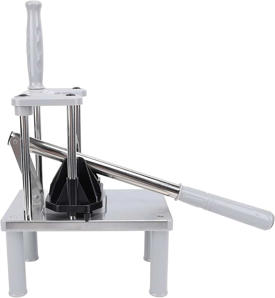 French Fry Cutter with Stainless Steel Blades and Ergonomic Handle