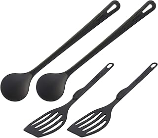 Kitchen Utensil Set with Spatula and Mixing Spoon