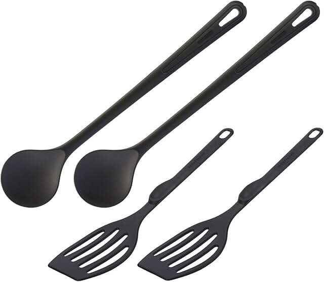 Kitchen Utensil Set with Spatula and Mixing Spoon