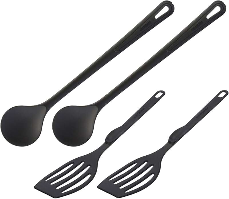 Kitchen Utensil Set with Spatula and Mixing Spoon