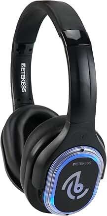 Wireless Silent Disco Headphones with 3 Channels and Volume Control