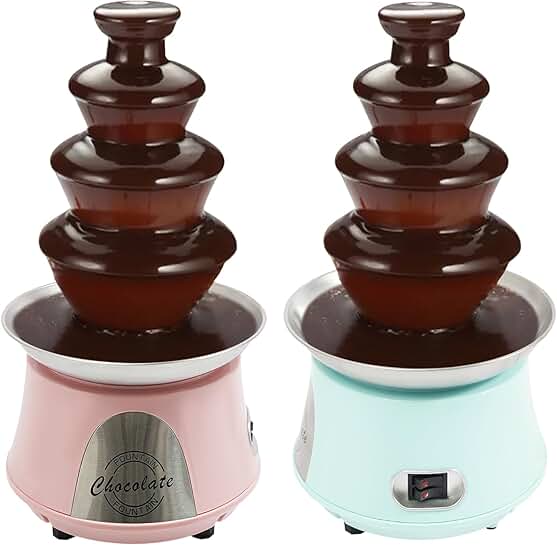 Large 4-Tier Stainless Steel Hot Chocolate Fountain