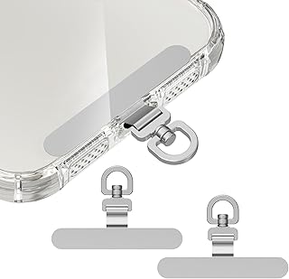 Two Stainless Steel Phone Tether Tabs for Cases