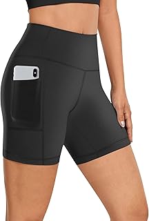 Women's 5-inch High-Waisted Biker Shorts with Pockets