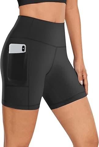 Women's 5-inch High-Waisted Biker Shorts with Pockets
