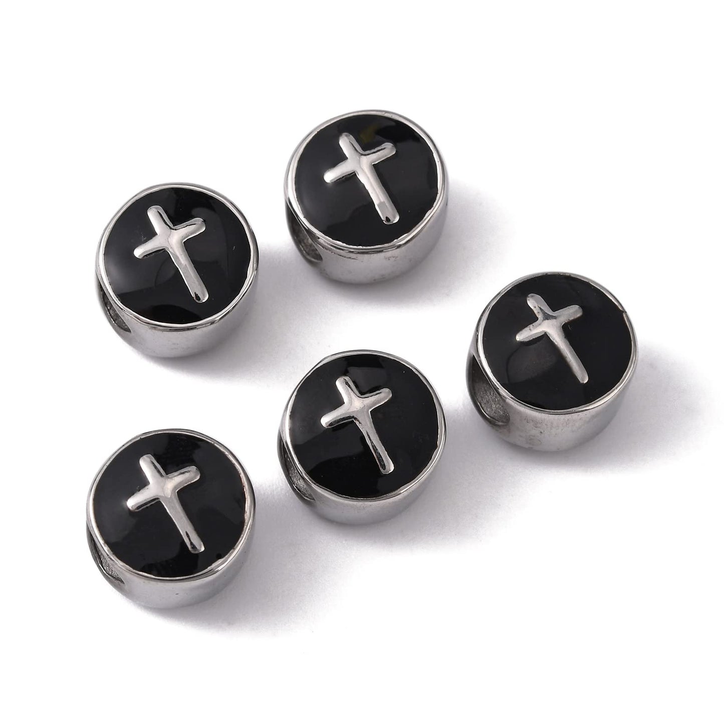 10 Pcs Stainless Steel Beads for Jewelry Making