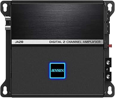 Compact 2-Channel Car Audio Amplifier with DSP