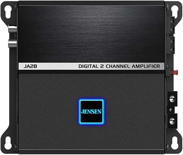 Compact 2-Channel Car Audio Amplifier with DSP