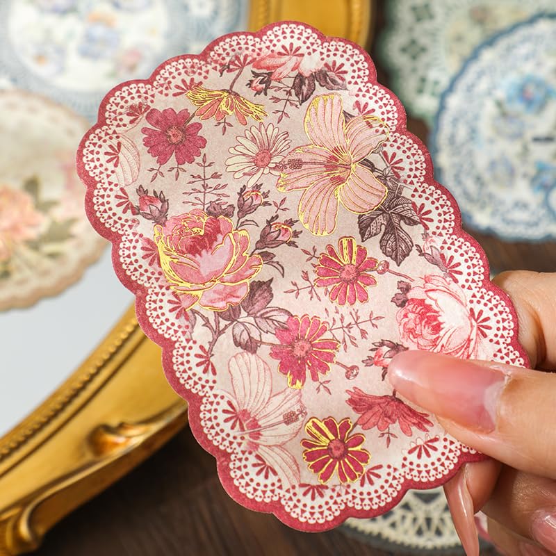 Floral Vintage Journaling Paper Set 180pcs