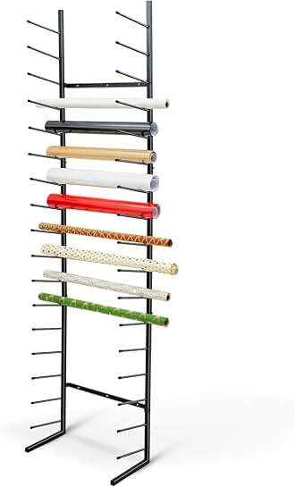 Wall Mount Blueprint Storage Rack, 84 x 21 x 11 Inches