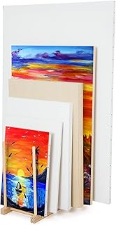 Large Wooden Art Storage and Display Rack