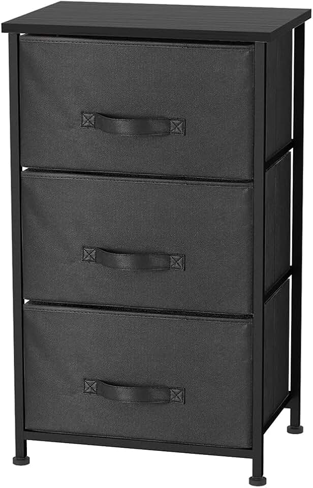 Black Cubicle Storage Organizer for Clothes and Supplies