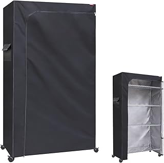 Heavy Duty Waterproof Shelf Cover 36x18x72 Black