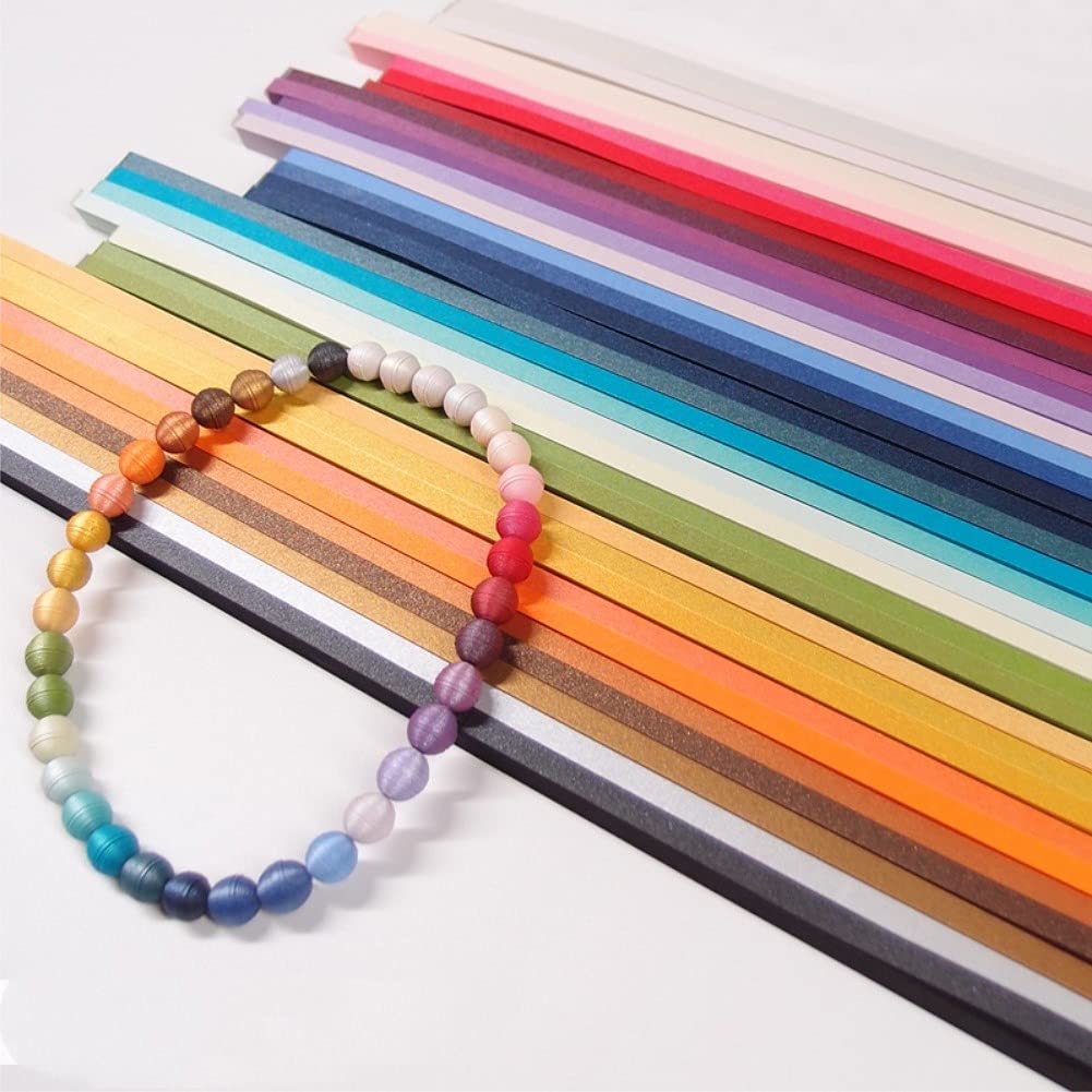 Navy Blue Metallic Quilling Paper Strips 60pcs 5mm