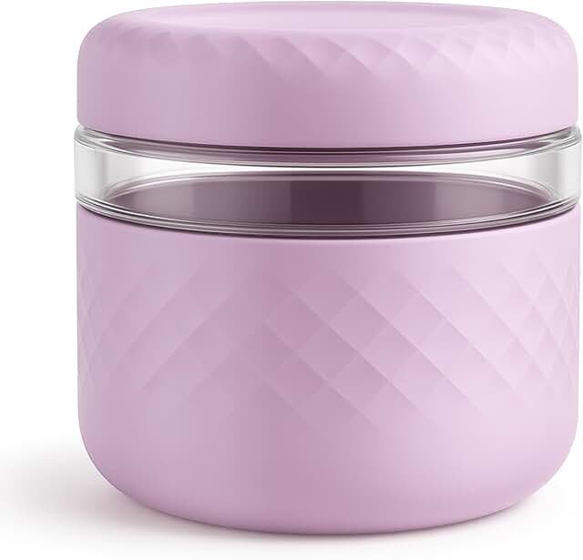 24 oz Glass Lunch Bowl with Lid for Food Storage